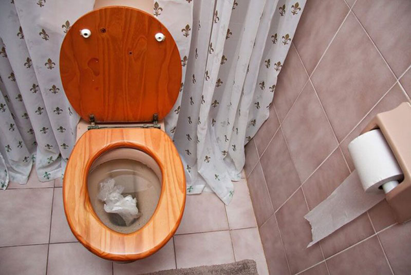 Blocked toilet store plumber